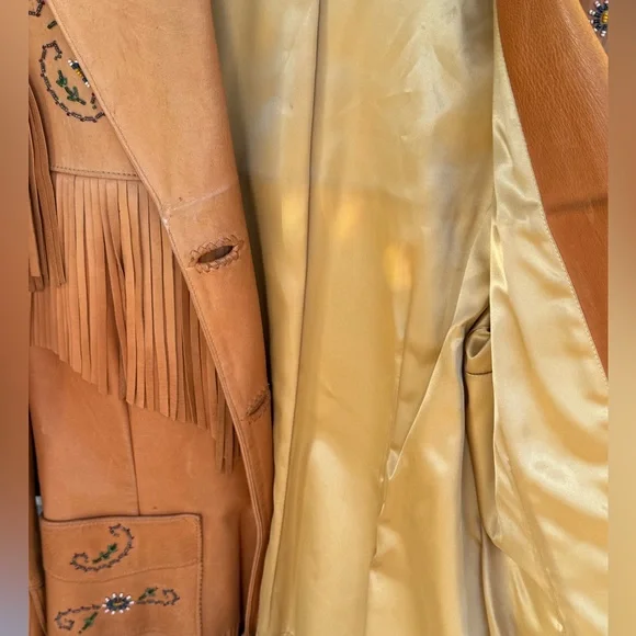 Rare Vintage Chris Line Originals 1940's/50's Era Fringe Deerskin Beaded Jacket - Picture 15 of 16